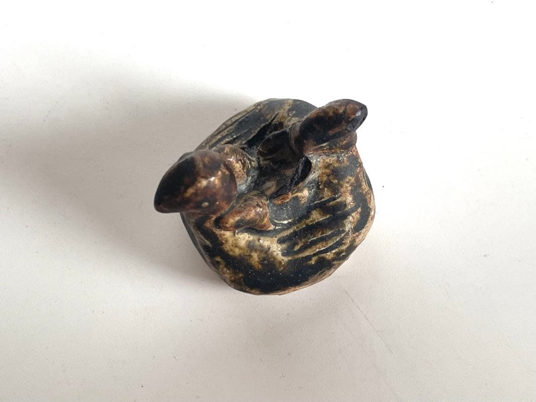 骨董　アンティーク　鳥形玩具　鳥　おもちゃ　土人形　民芸　民藝　人形　宋胡録