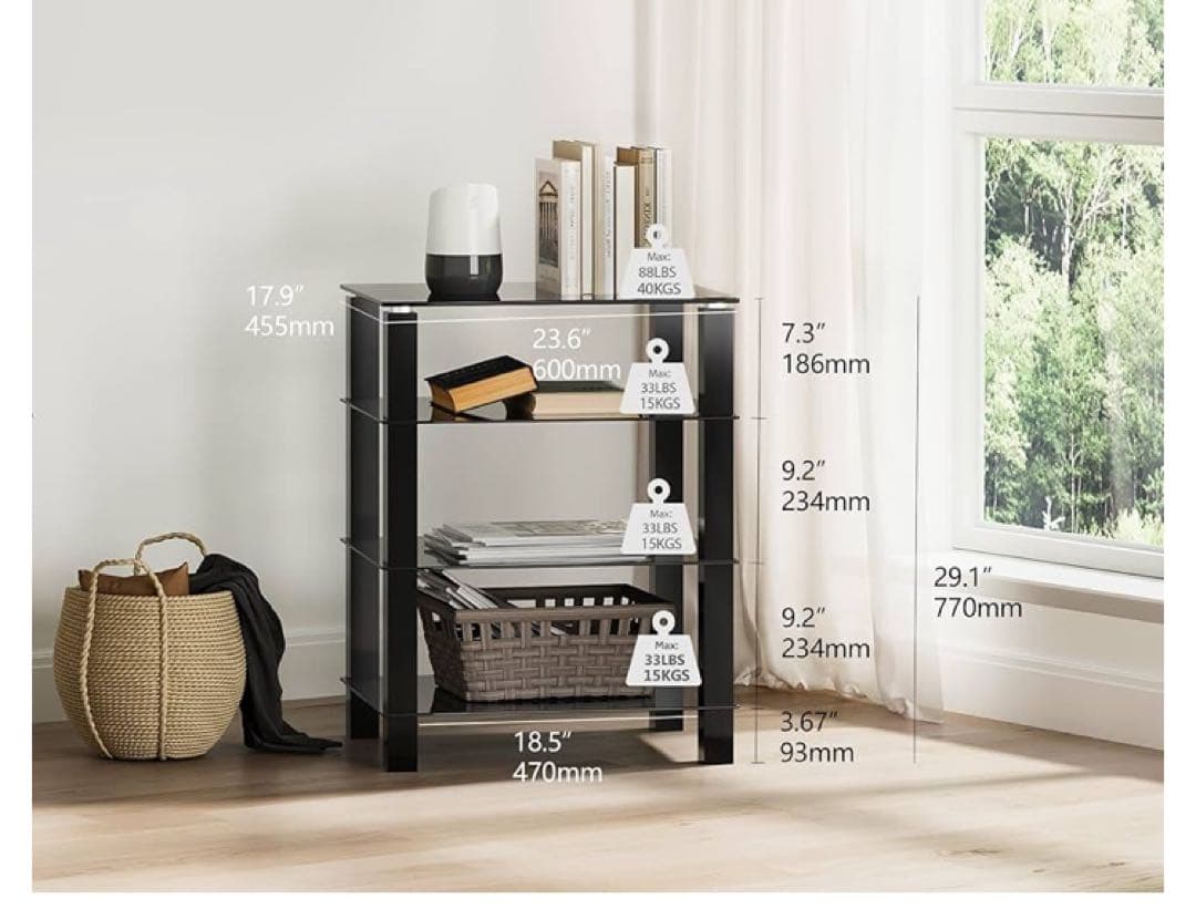 オーディオラック アンプラック パワーアンプキャビネット オーディオスピーカー