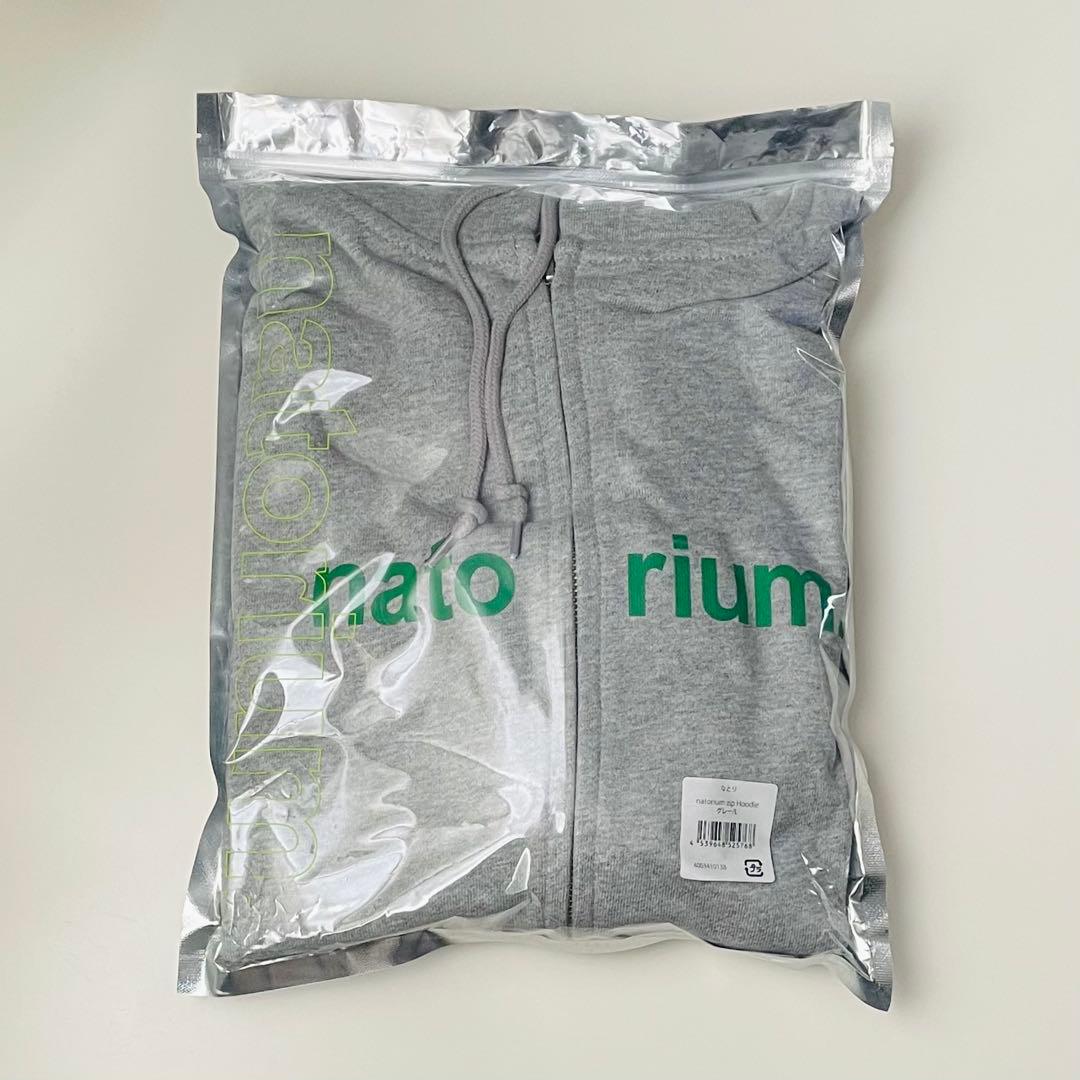 なとり　natorium zip Hoodie　グレー