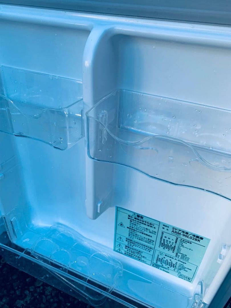 ♦A-Stage ノンフロン冷凍冷蔵庫【2019年製】ARM-90L02BK