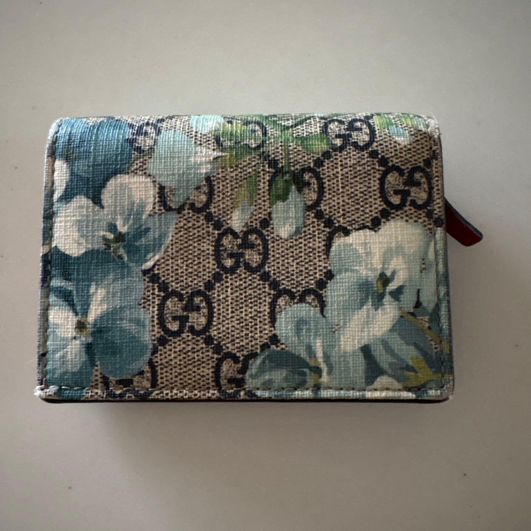 GUCCI ブルームス花柄 二つ折り財布