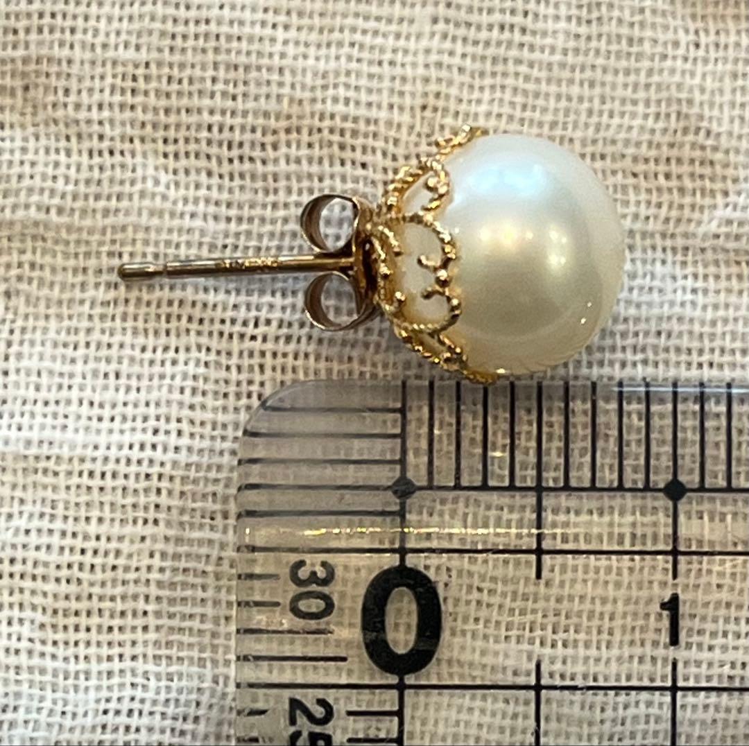 agete パール スタッドピアス
