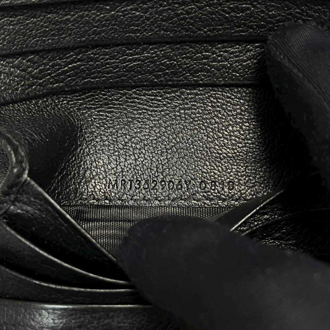 希少✨サンローラン 二つ折り財布 リヴゴージュ YSL レザー ブラック