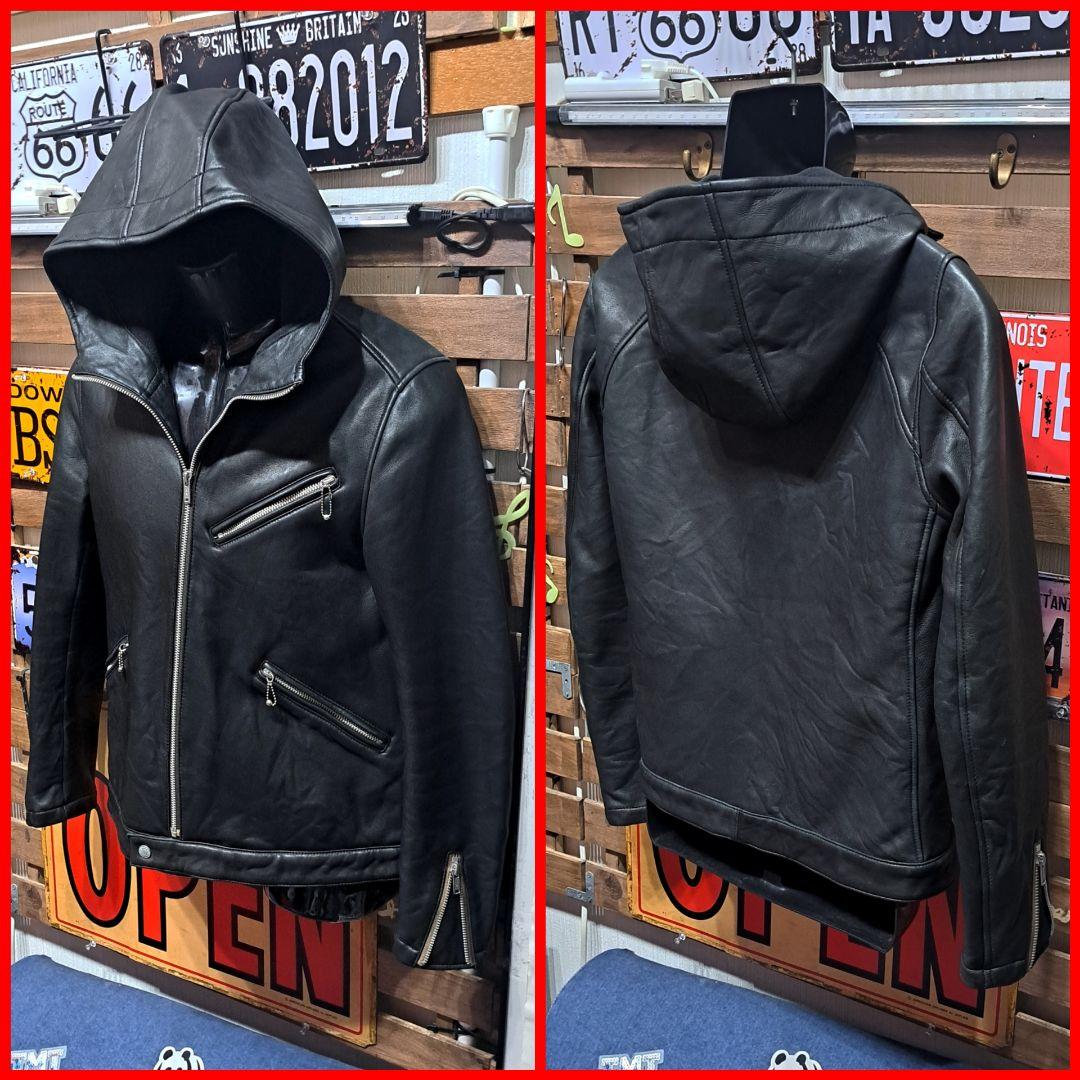 定価8.4万　キムタク着　ヒステリックグラマー　ラムレザー　レザーパーカー　Ｍ