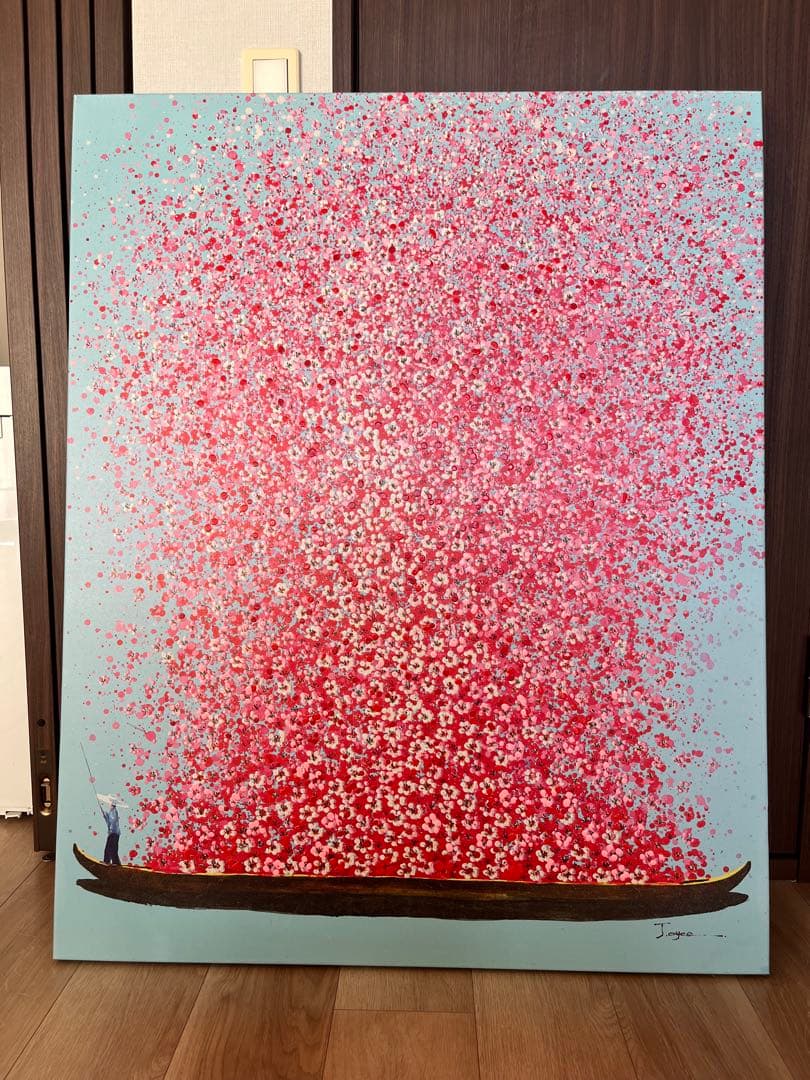 【LAM】KARE フラワー ボート タッチド ピクチャー