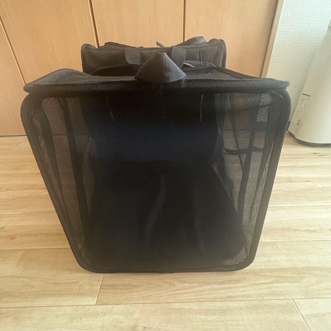 リュック キャリーケース ペット バックパック 拡張　マンダリンブラザーズ　黒