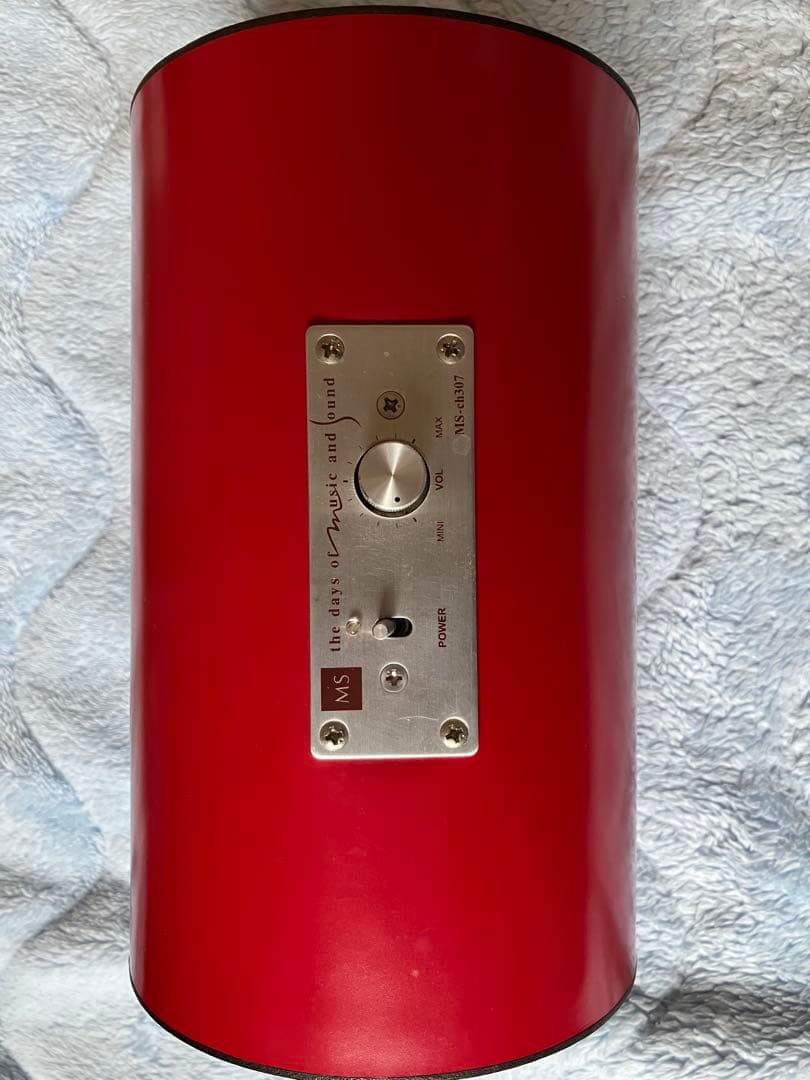 波動スピーカー シュエット レッド　MS-ch307　 アンプ内蔵型スピーカー