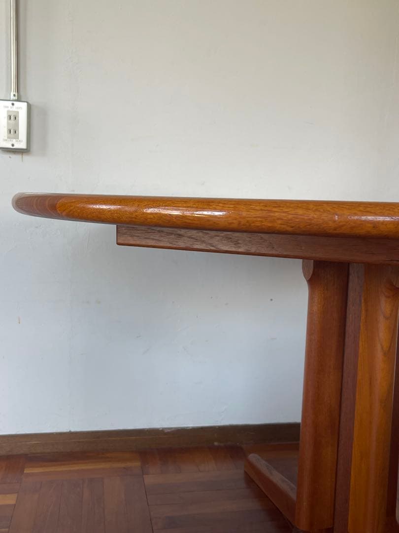 北欧 デンマーク ヴィンテージ gudme チーク ラウンドダイニング テーブル