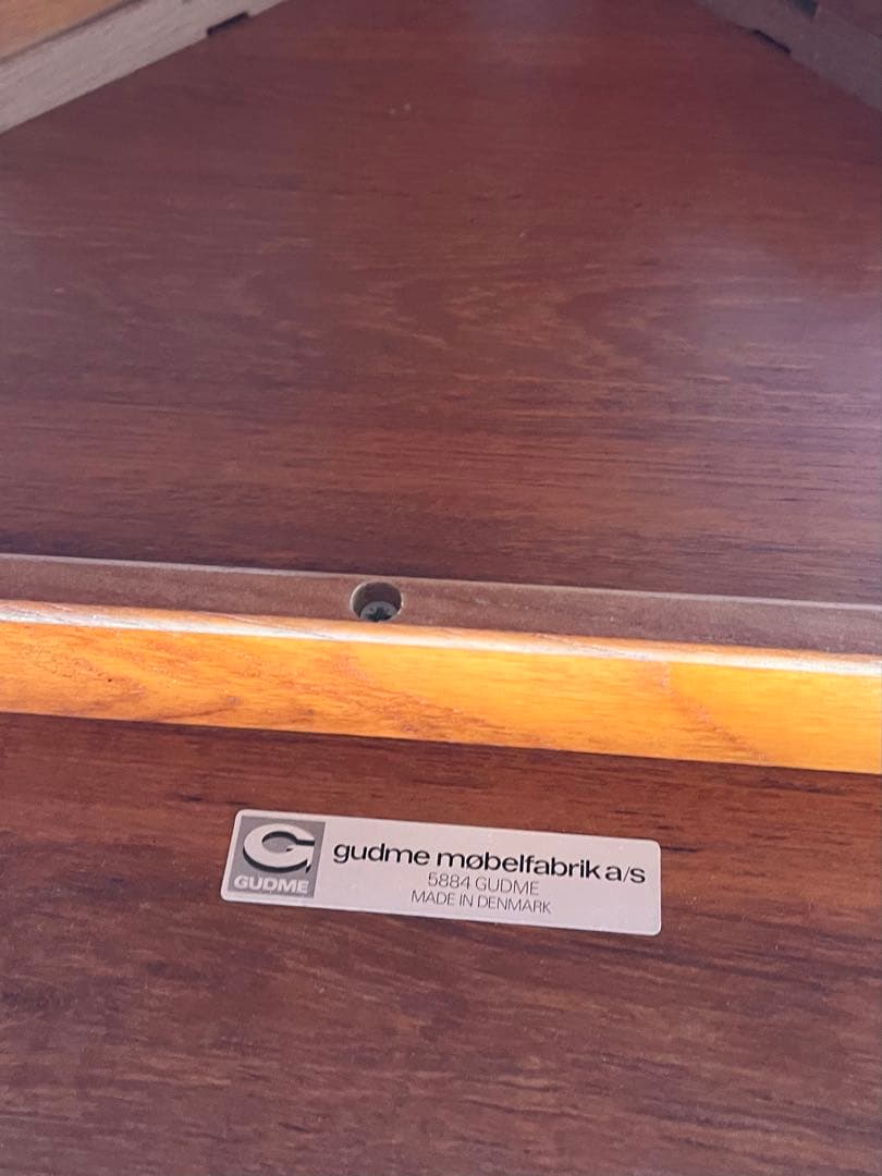 北欧 デンマーク ヴィンテージ gudme チーク ラウンドダイニング テーブル