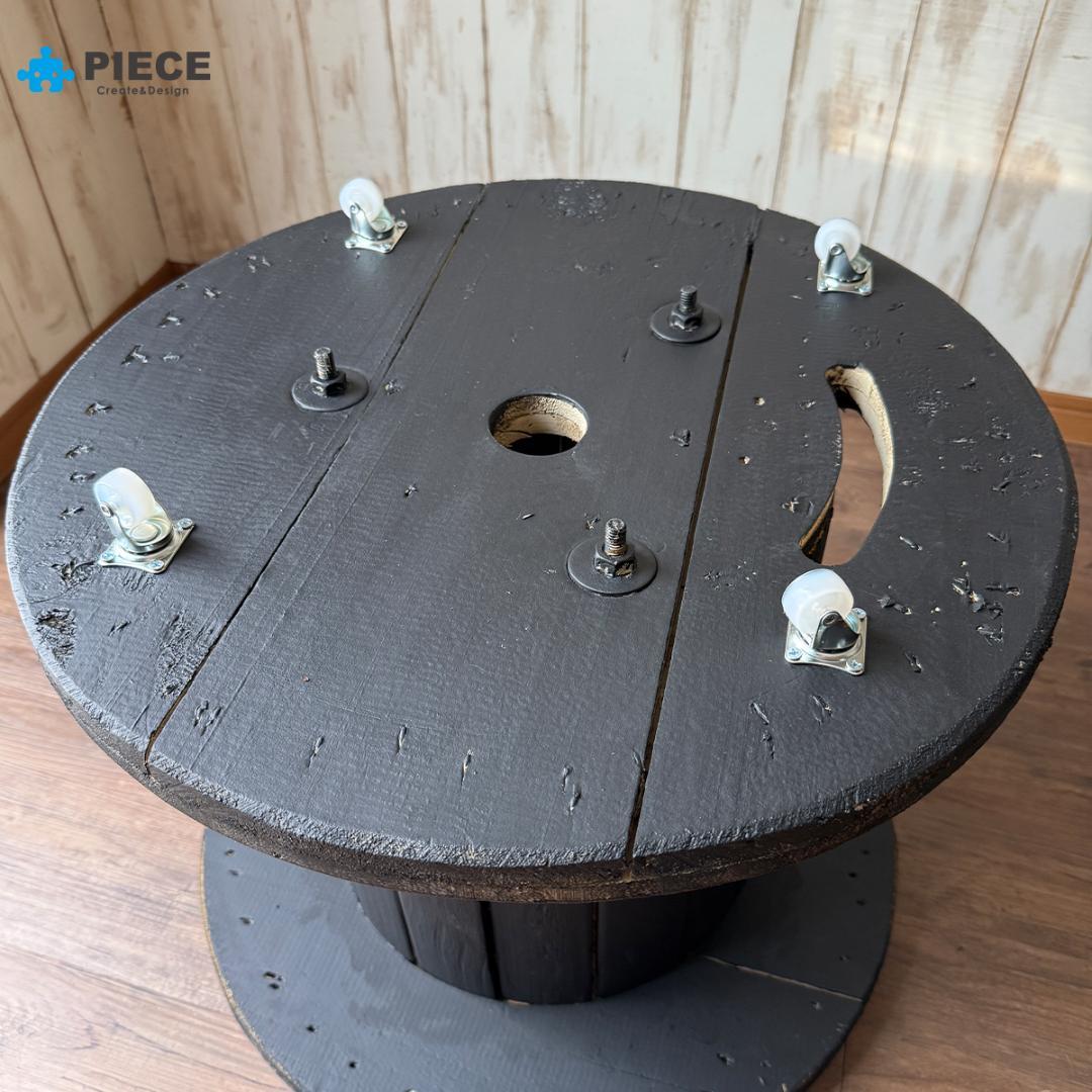 ケーブルドラム 電線ドラム テーブル アメリカン インテリア ガレージ 星条旗①