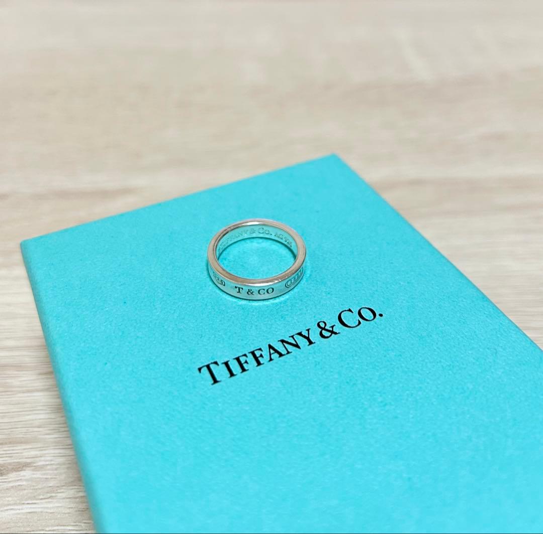 【TIFFANY&CO.】ナローリング シルバー 8号