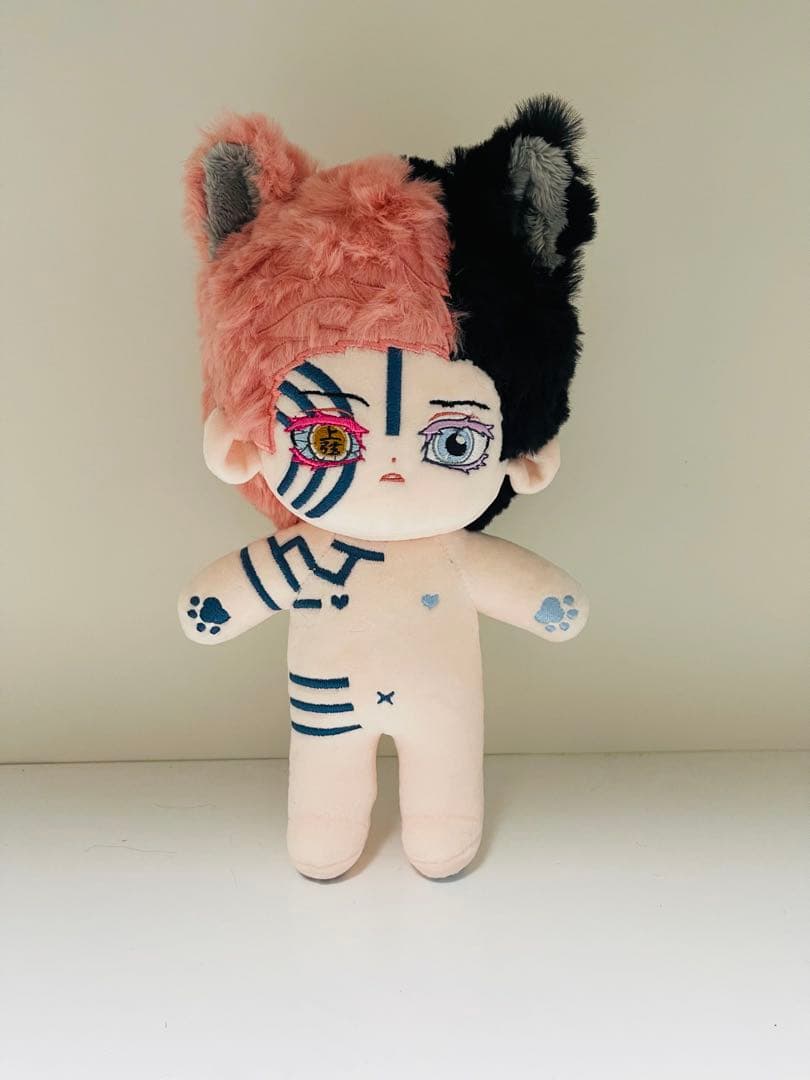 20cm ぬいぐるみ 鬼滅の刃　猗窩座 狛治&恋雪　激カワ　スケルトン入りタイプ