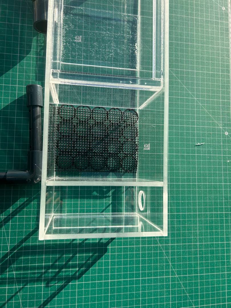 60cm幅水槽用　アクリル上部濾過槽アクアポニックス仕様