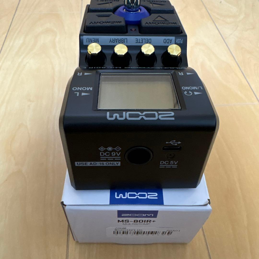 ZOOM MS-80IR+ 電源アダプター付属　アンプシミュレーター