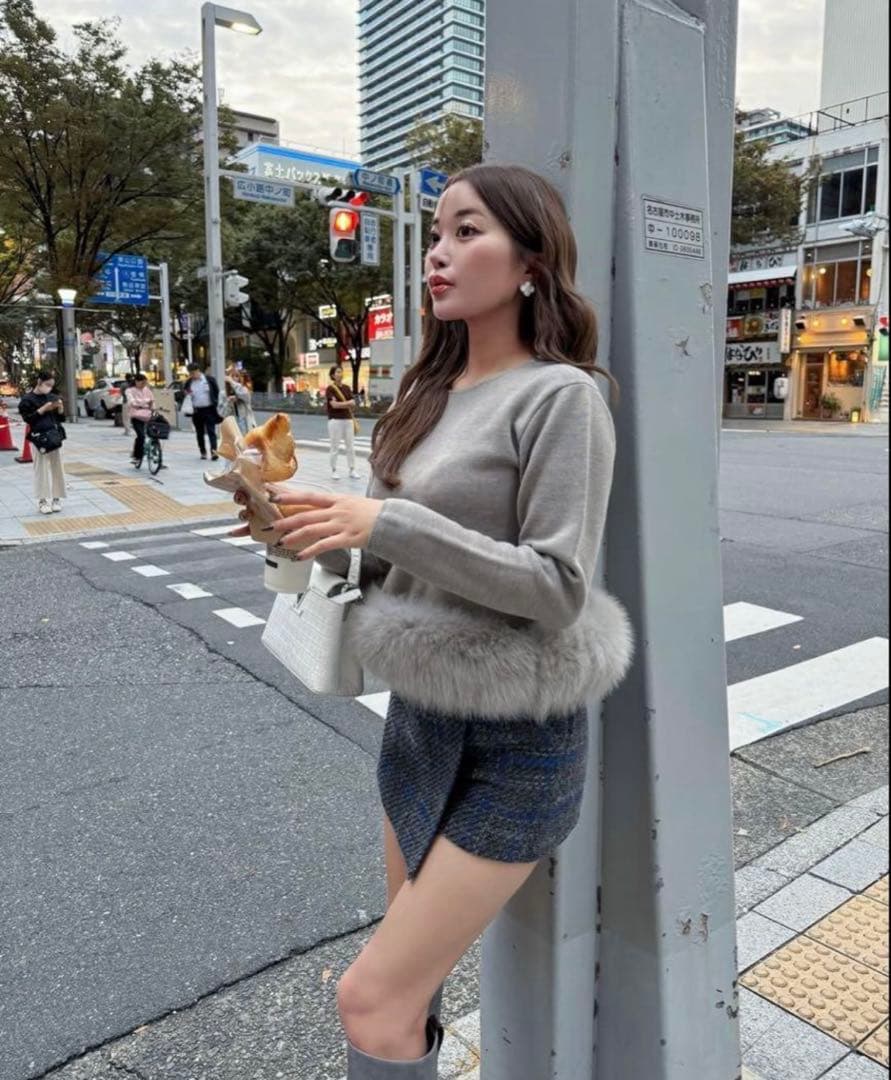 シェリエGraph check wrap culottes キュロット