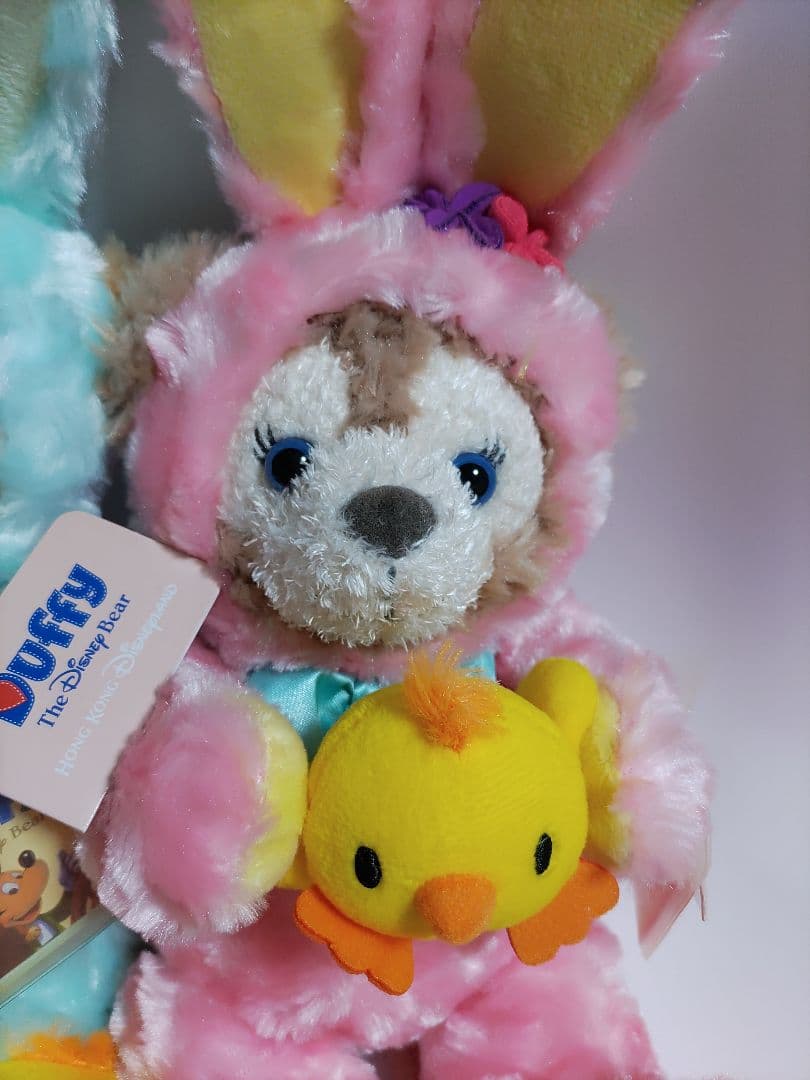 香港ディズニー限定　ダッフィー　シェリーメイ　イースターラビットぬいぐるみセット