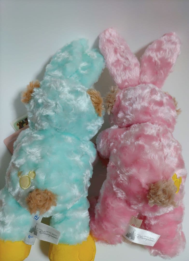 香港ディズニー限定　ダッフィー　シェリーメイ　イースターラビットぬいぐるみセット