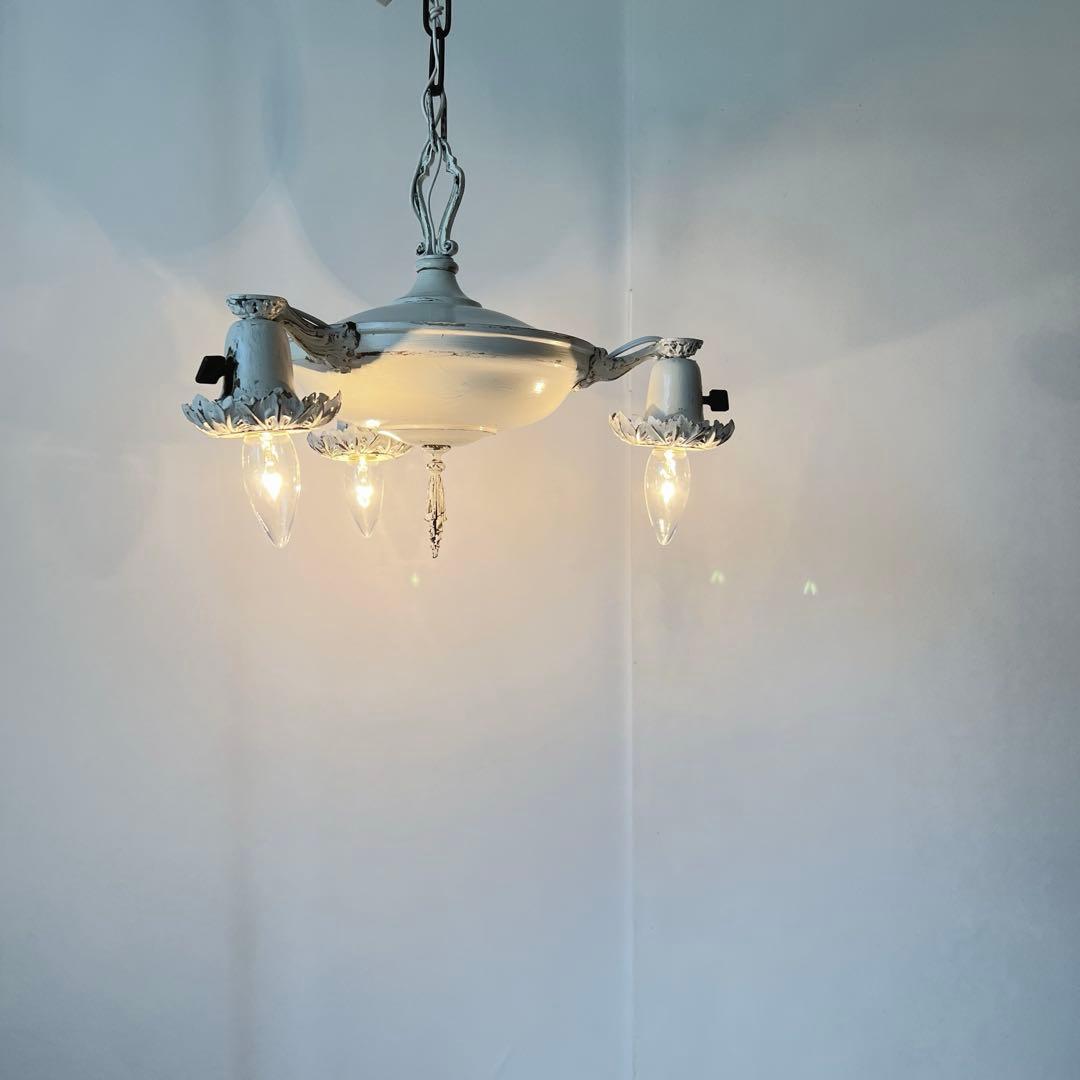 【アンティーク】1910sー20s シャンデリア BRYANT照明 ペンダント