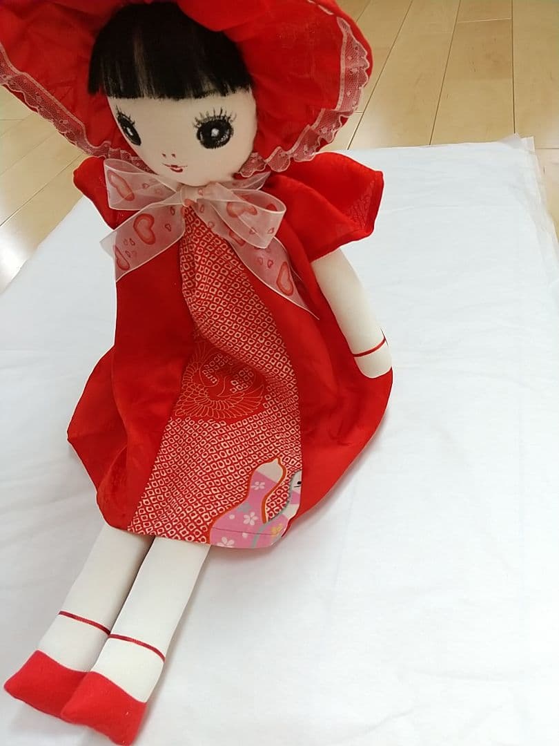 文化人形 シルク 着物 抱き人形