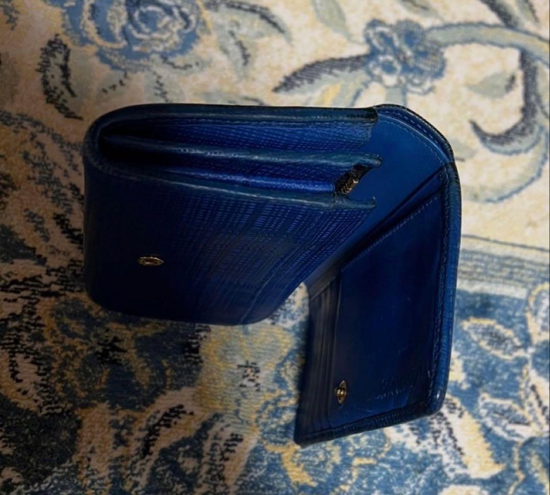 【sale】LOEWE ロエベ高級財布　ブルー　美品