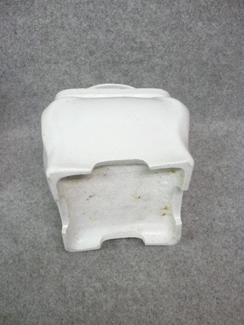 出石焼 白磁 手提げ 火鉢 [B31476]