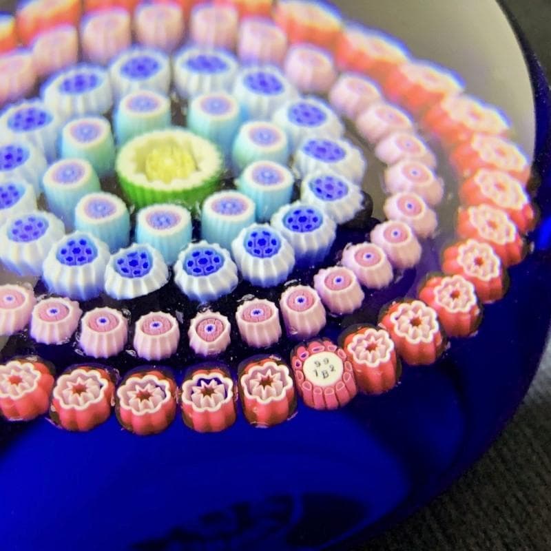 1992 ミッドナイトブルー BACCARAT クリスタル ペーパーウェイト