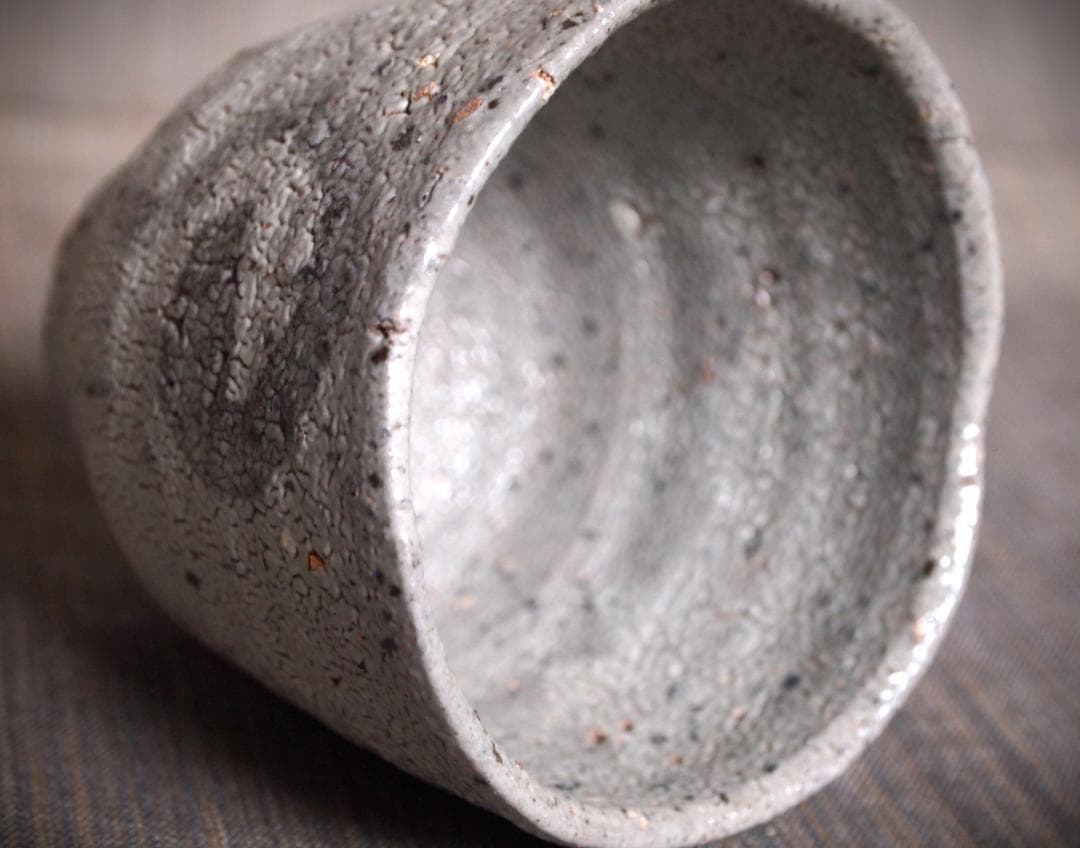 希少作★中川自然坊★絵唐津【窯変】焼酎杯★☆共箱・栞