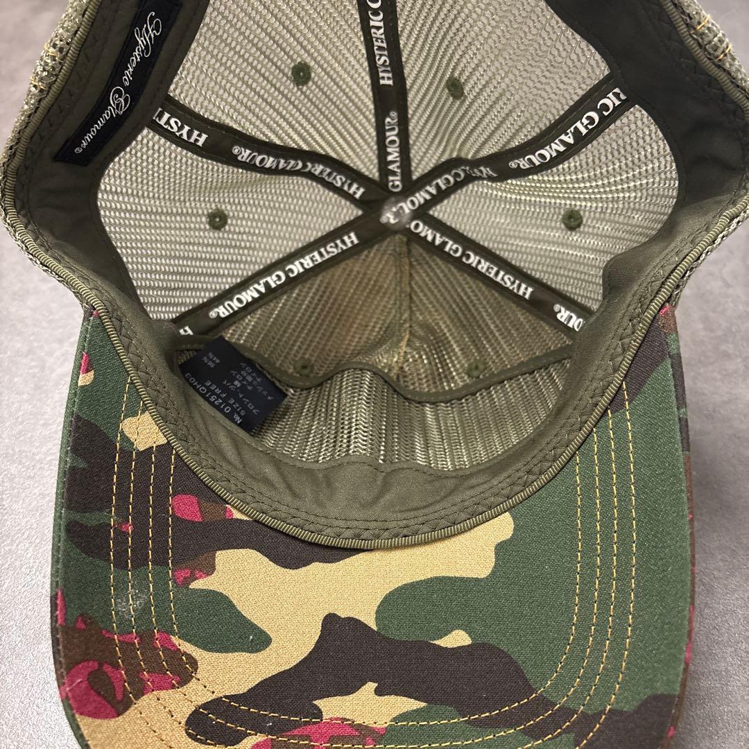 美品 Hysteric Glamour 迷彩キャップ