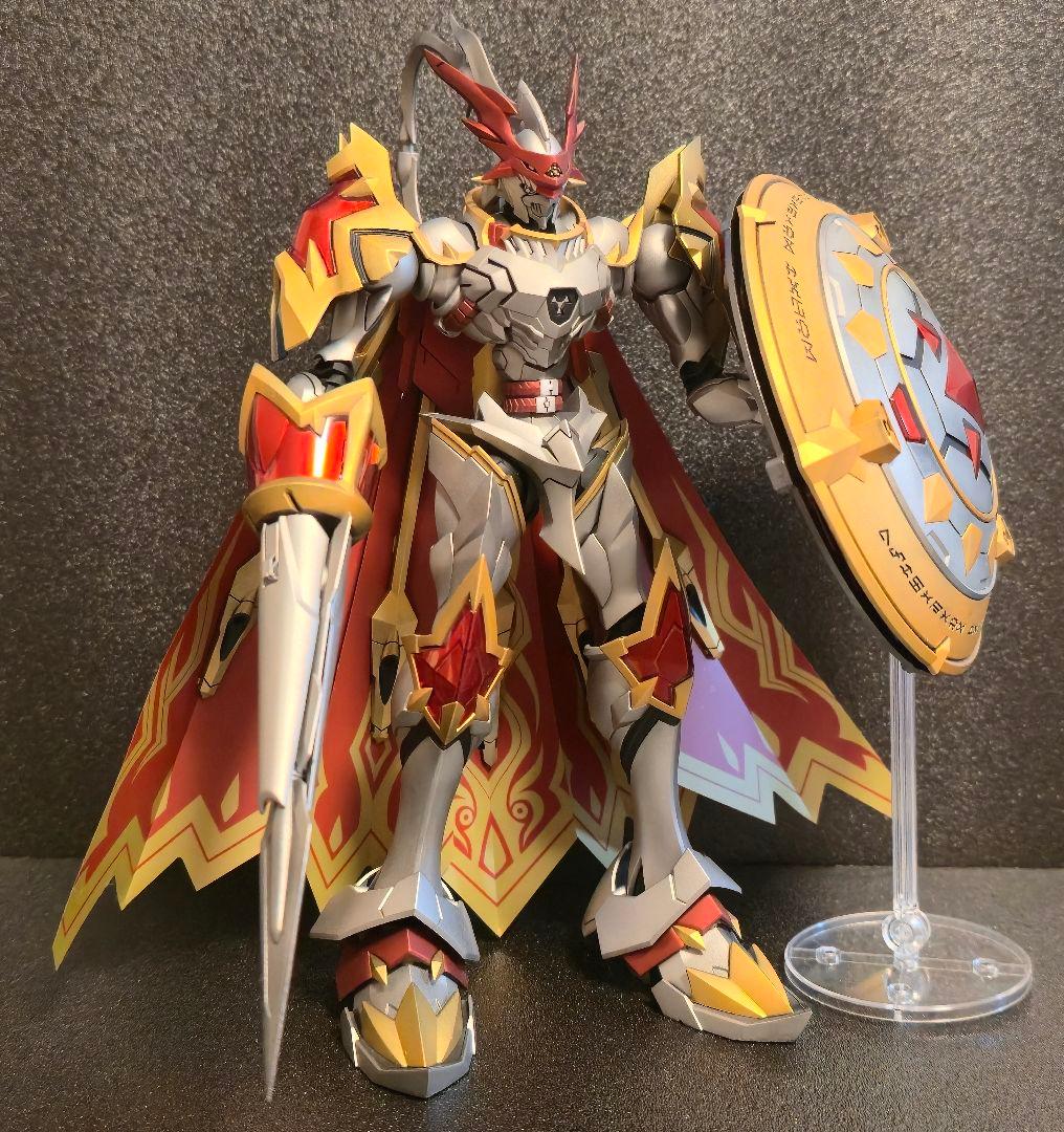 デジモンプラモデル デュークモン 塗装完成品