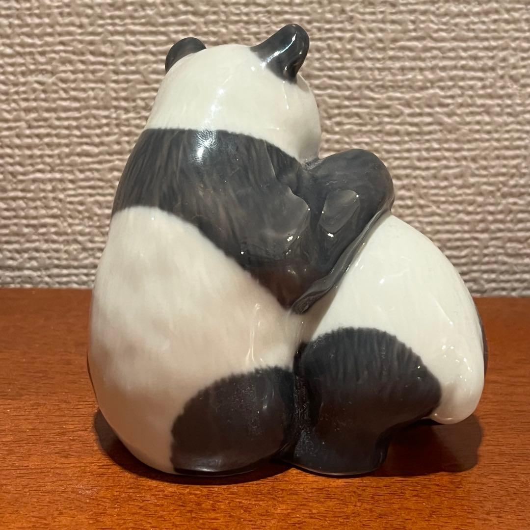 美品　双子　パンダ　ロイヤルコペンハーゲン　フィギュリン　人形　陶器　置物