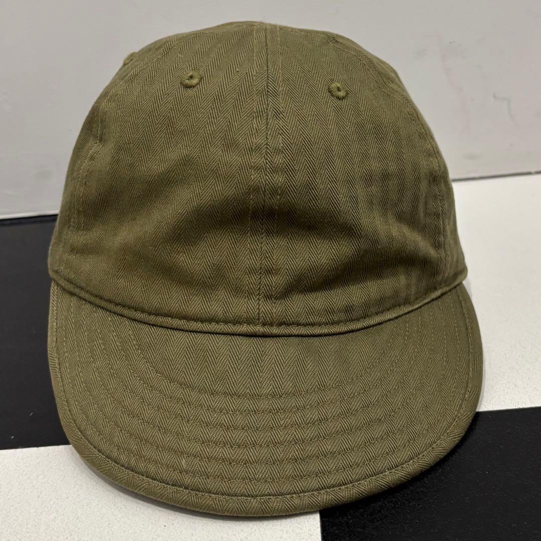 美品 RRL HBT ヘリンボーン ツイル ミリタリー ワーク キャップ M