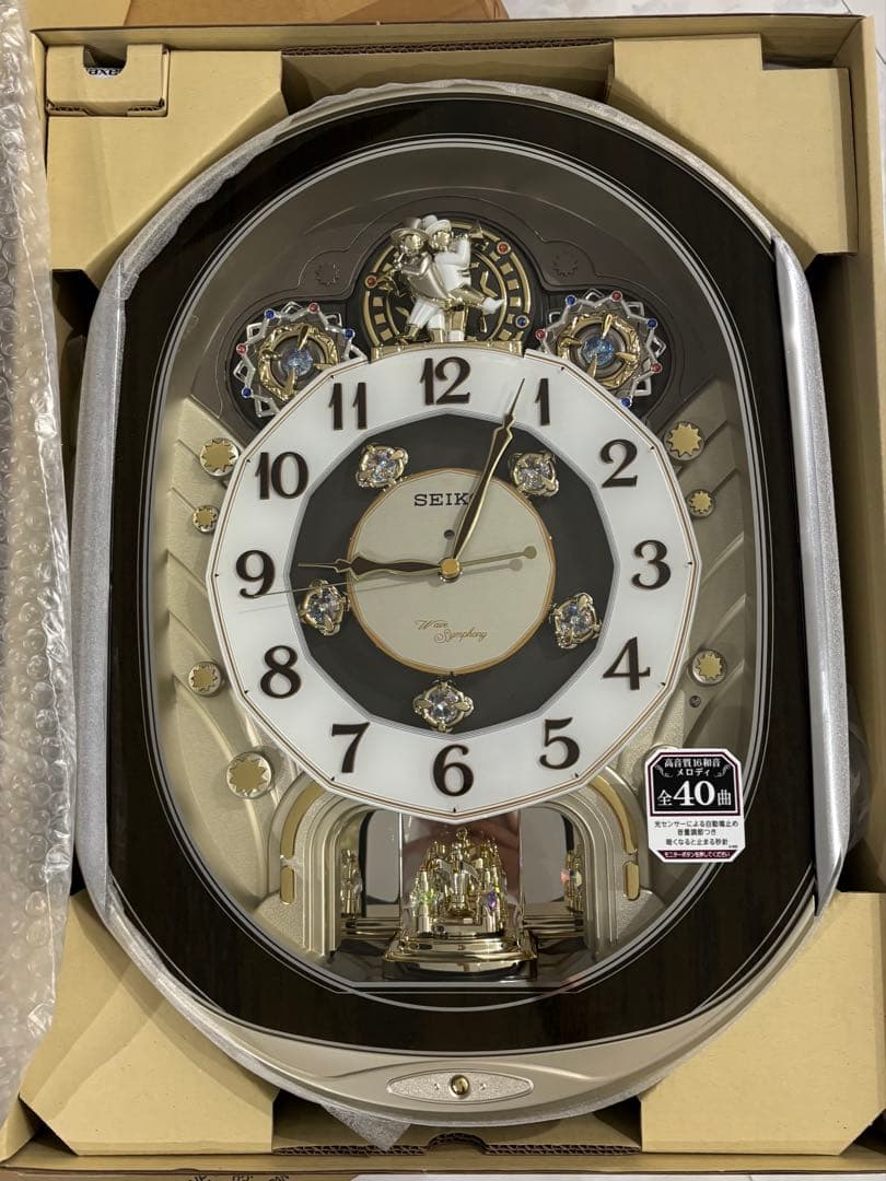 SEIKO 掛時計 音楽機能付き　電波クロック