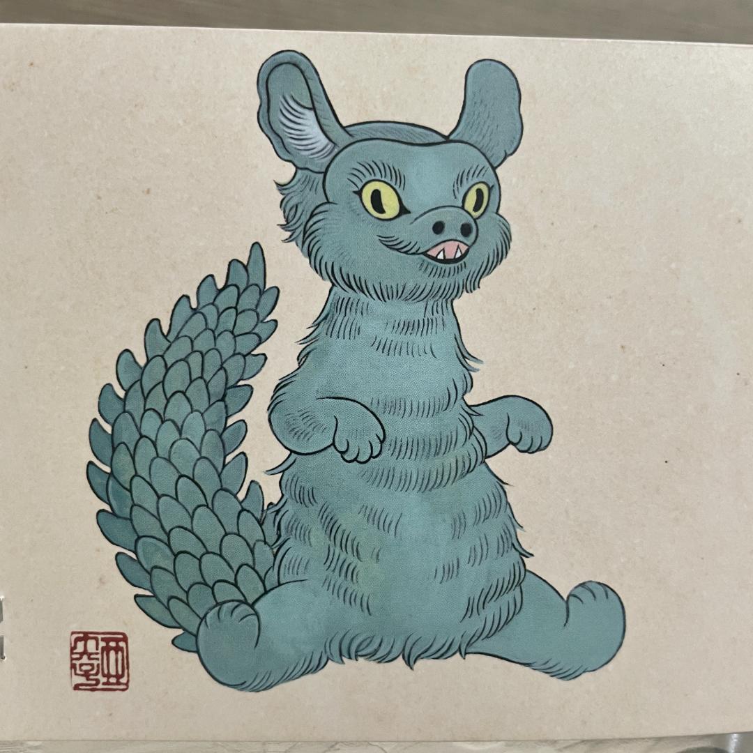 石黒亜矢子「とげおちゃん POP UP Ver.」 ソフビ　ポストカード付き