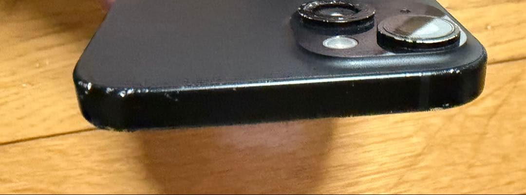 iPhone 15 ブラック 128GB SIMフリー カメラ割れ ジャンク品