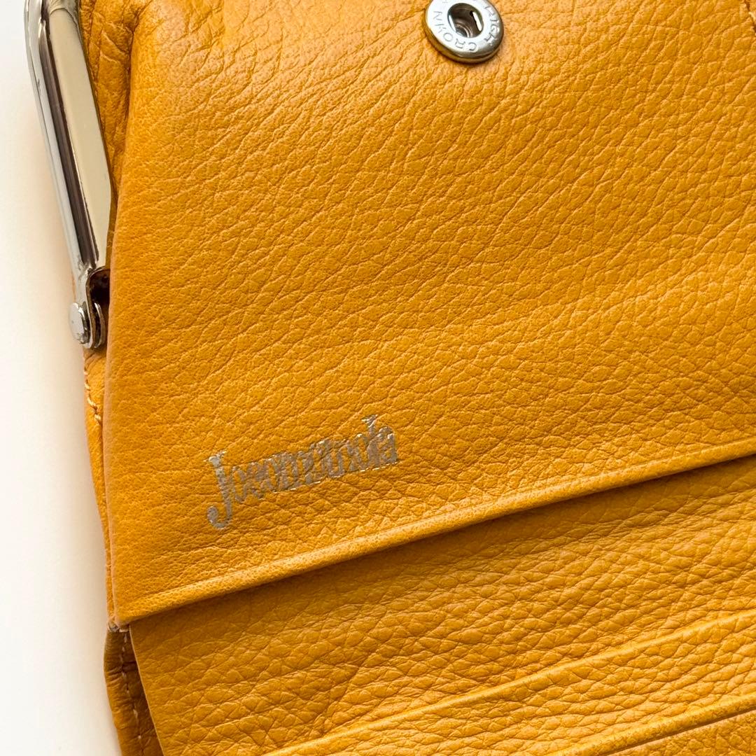 Joocomomola ホコモモラ 刺繍入り二つ折り財布 がま口 小銭入れ