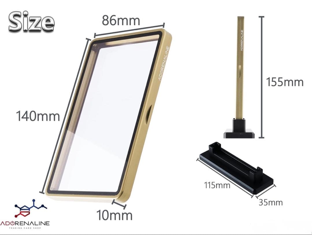 PSA 鑑定品 保護ケース ゴールド×3set +専用スタンド×3set