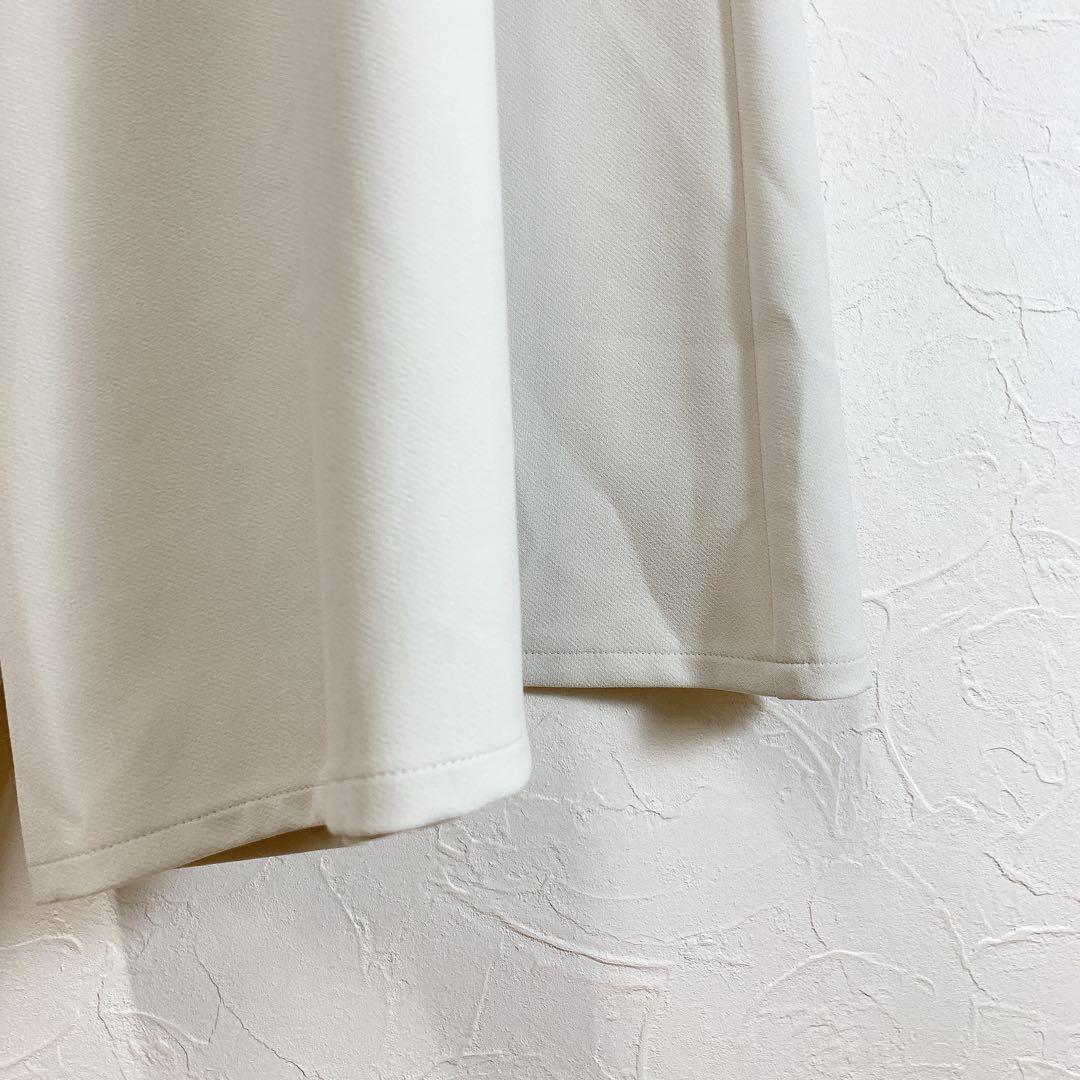 美品 BEARDSLEY ウエストリブキュロットパンツ ワイドパンツ F