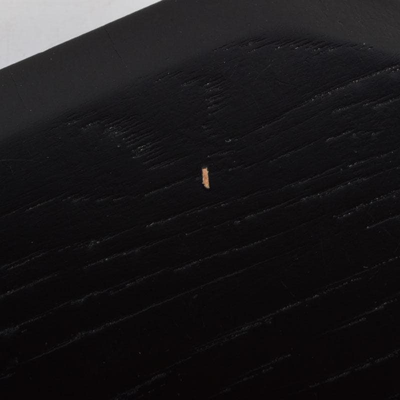 和食器　黒漆　松葉蒔絵　柿合　折曲重箱　5点　C　8625A