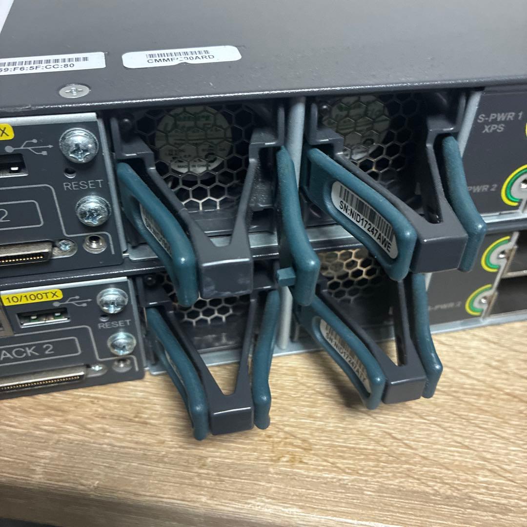 Cisco WS-C3750X-12S-S × 2台セット
