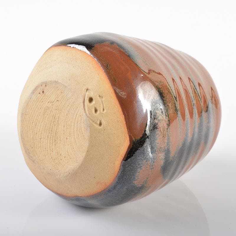 茶道具　京焼　肩衝茶入　在銘　仕覆付　共箱　V　R6258