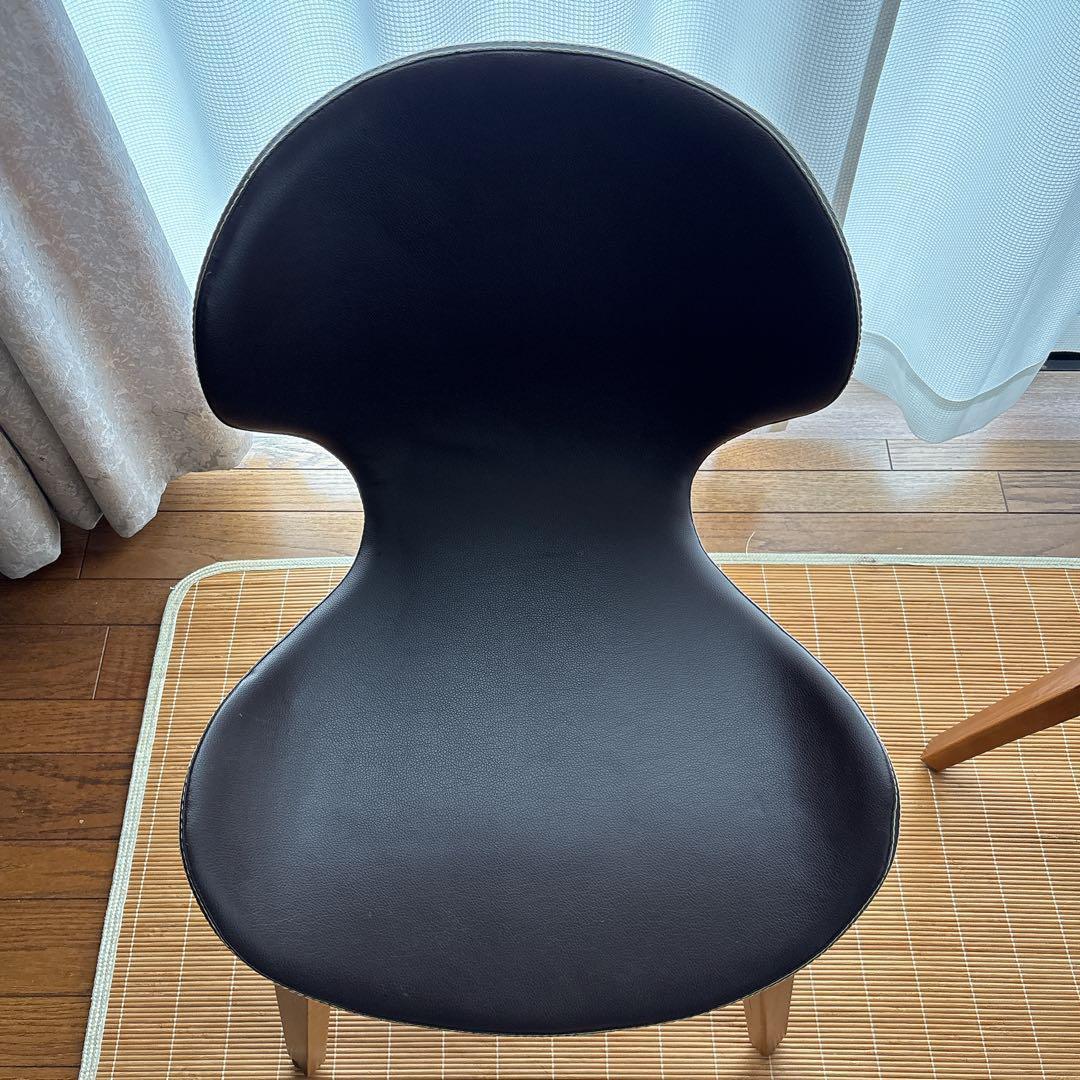 2脚セット】リビング ダイニング チェア PVC 天然木 北欧 オフィス