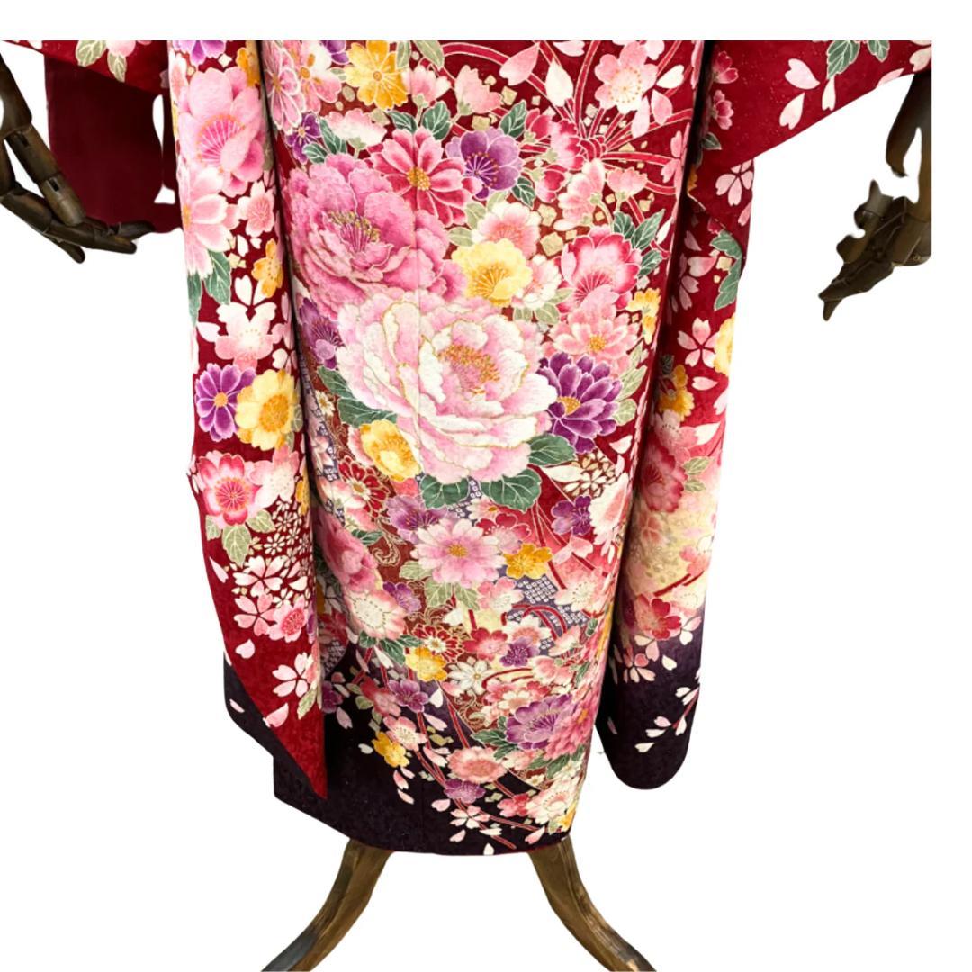 ≪早い者勝ち≫【美品】 振袖セット 成人式 正絹 古典柄 赤 S*94 ●