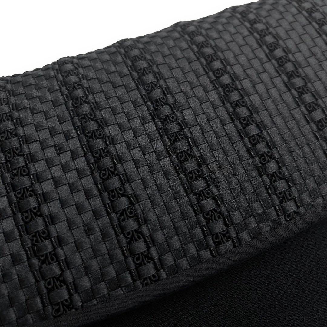 【未使用】イワサ　西陣織り　リボンメッシュ　フォーマル　ハンドバッグ　冠婚葬祭