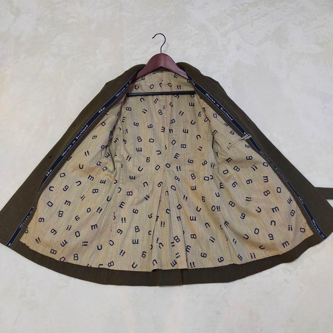 美品　umii908　英国製ツイード生地　2　チェスターコート　ウールジャケット