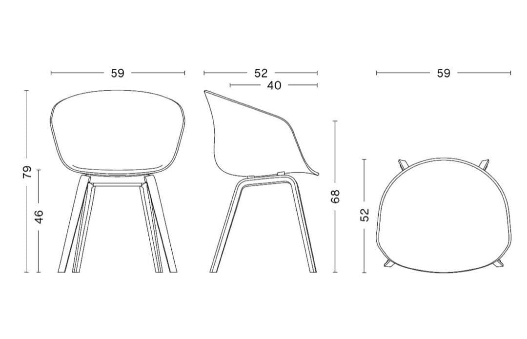 【HAY】ABOUT A CHAIR / アバウト　ア　チェア　黒②