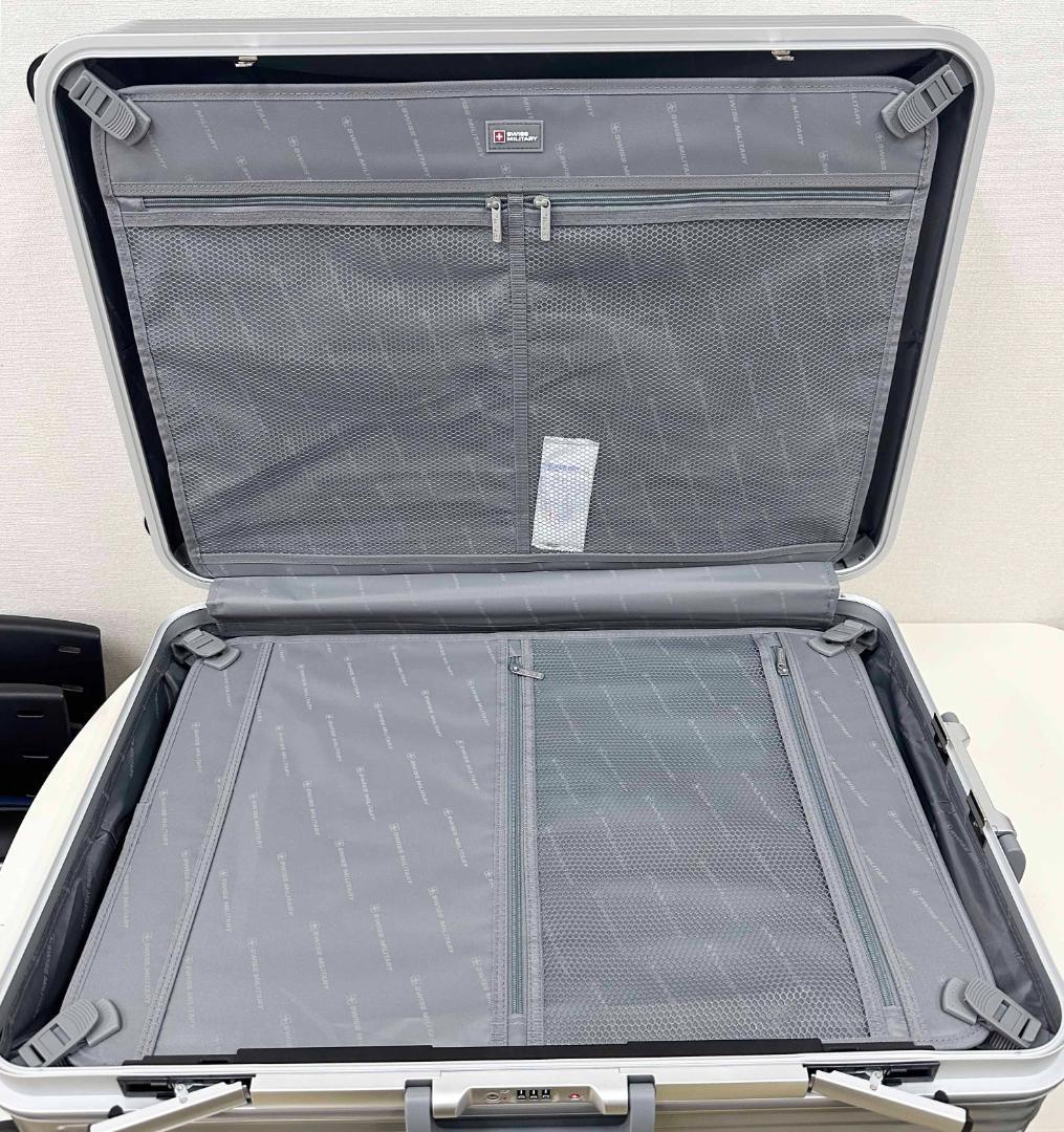 新品 ★ スイスミリタリー スーツケース 105L シルバー 28インチ