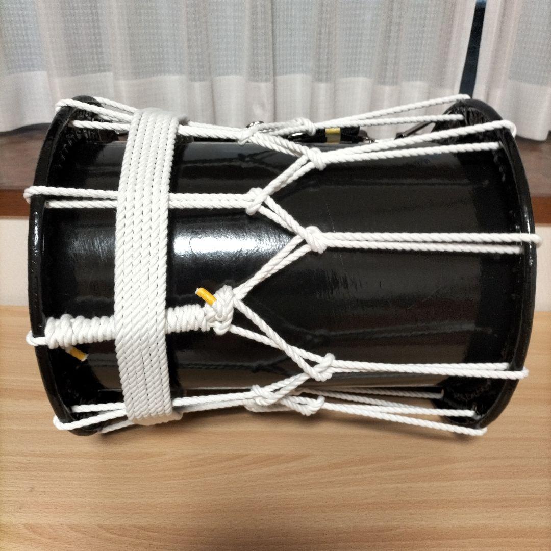 担ぎ太鼓　　和太鼓 　天然皮革　ストラップ付き　中古品⑩