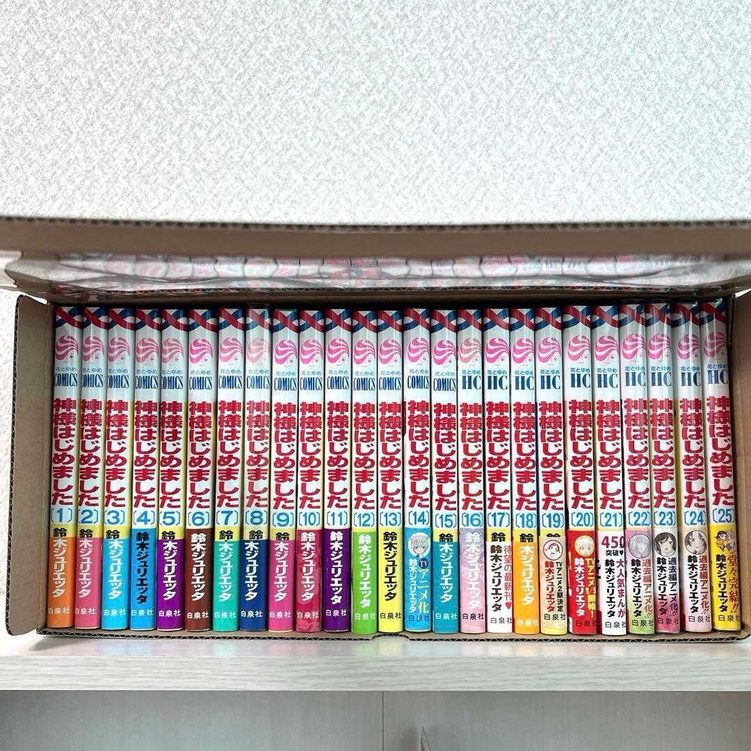 神様はじめました　1巻〜25巻+収納ケース　ファンブック　小説付き