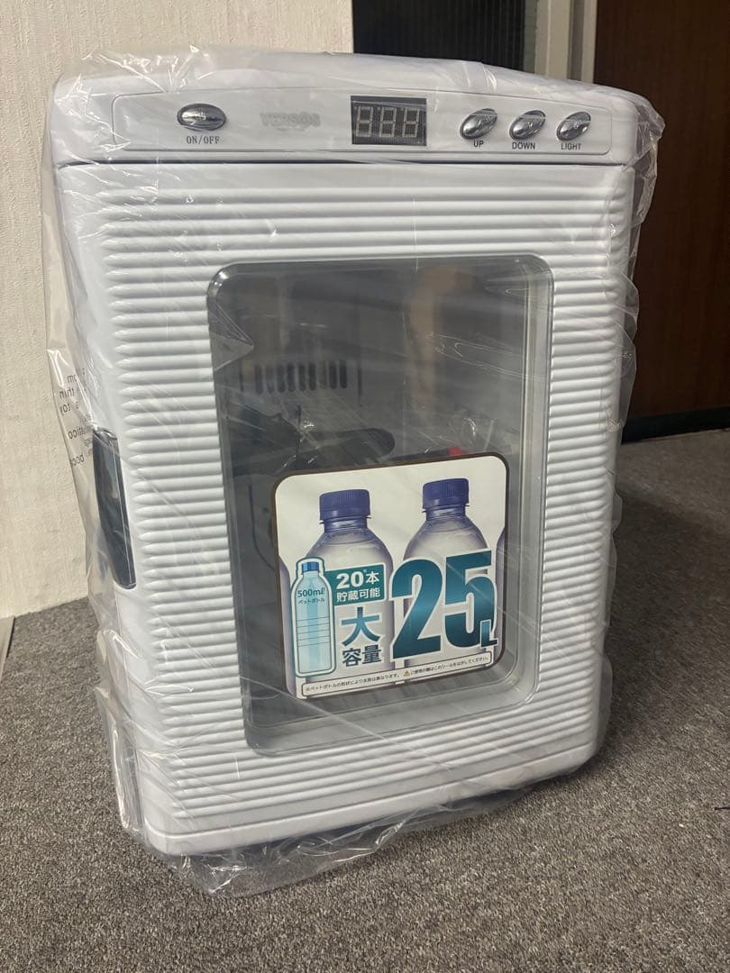 新品未使用 VERSOS 25L大容量冷温庫 VS-404温冷切替可 箱に傷あり