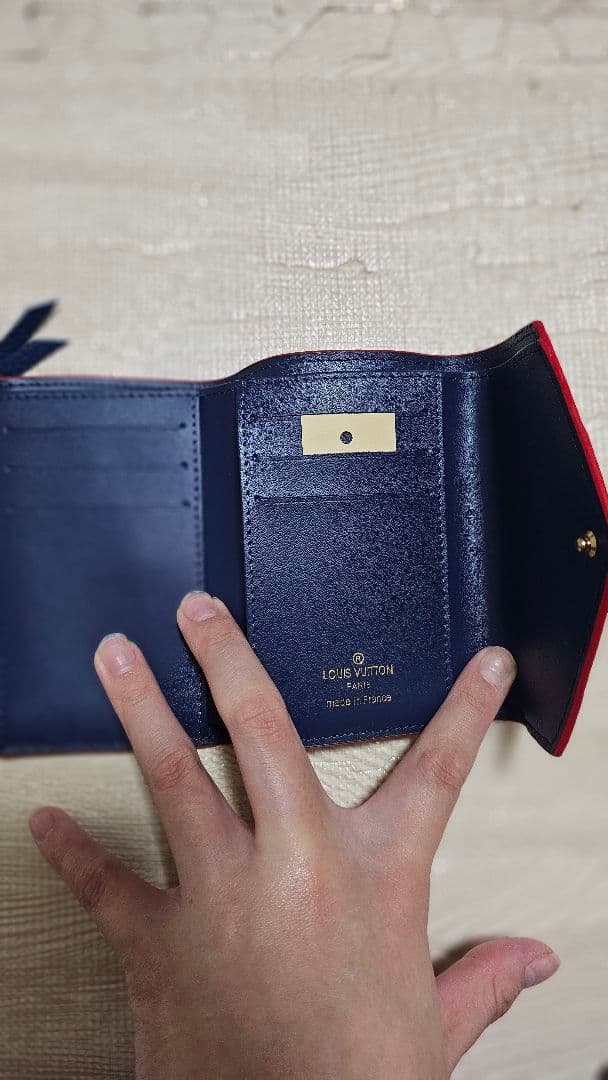 Louis Vuitton ネイビー 三つ折り財布